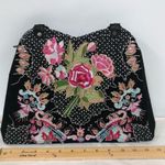 Vintage Christiana beaded embroidered purse women’s floral handbag Photo 2