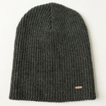 Free People NEW  Ribbed Axel Beanie Hat Charcoal Gray Angora Blend Photo 0