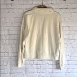 Hippie Rose ‎ Cream 1/4 Zip Pullover Sweatshirt Woman’s Size Medium Photo 2