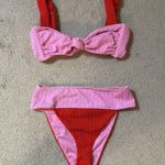 Show Me Your Mumu Pink and Red Bikini Set Photo 2