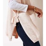 Loft Sweater Womens XS/S Pink Side Tie Speckled Poncho Knit Top Oversized NWT Photo 4