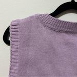 SheIn  Knit Sweater Vest Light Purple S Photo 6