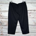 Talbots T by  NWT Size XL Black Pull On Cotton Knit Crop Pants Photo 2