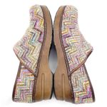 Sanita Professional Valborg Closed Back Clog Purple Rainbow Textile Knit Size 38 Tan Photo 10