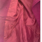 New Fashion Maroon Button Up Overcoat‎ Red Size L Photo 3