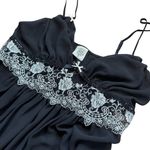 In Bloom By Jonquil Black And White Lace Lingerie Night Dress Size Medium Sexy Photo 3
