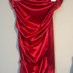 Amazon Red Strapless Dress Photo 0