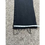 Betabrand Premium Yoga Denim Pull On Flare Bootcut Black Wash Jean Frayed Hem XL Photo 8