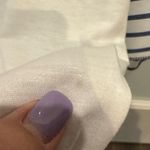 FAIRYCORE White and Blue Striped Ruffle Sleeve Top Size M Angel Wing Sleeves Size M Photo 10