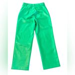 Babaton Aritzia  Command Cropped Vegan Leather Pant Size 4 In Gloss Green Photo 5