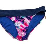 OP  Womens Swimsuit Bikini Bottoms Tie-Dye Pink Blue Size Small Photo 0