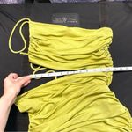 Lulus  Steal the Show Lime Green One-Shoulder Ruched Bodycon Mini Party Dress Photo 6