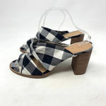 Madewell Alexandria Buffalo Plaid Mule Sandals in Black & White Size US 9 Photo 9
