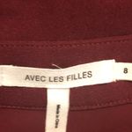 Avec Les Filles  Snap Down Skirt Burgundy Size 8 Photo 4