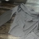 SheIn Gray Off-Shoulder Pantsuit Photo 2