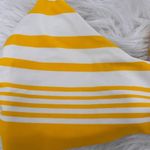 Aerie  Womens Bikini Top Yellow Striped Square Neck Adjustable Strap Swimwear NWT Photo 4