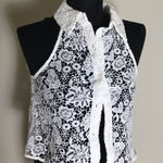 ZARA   White Lace Sleeveless Top NWT Photo 0