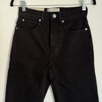 Everlane NWT Sz 24 The Way High Straight Jean in Coal Black Organic Cotton Photo 4