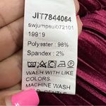 SheIn Velour one piece maroon burgundy Jumpsuit  curve 2xl Photo 2