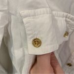 Michael Kors Michael  Ladies White Button-Down Shirt Size Medium Photo 4