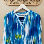 Calvin Klein Jeans  Pullover Blouse Blue Sz Small Photo 1
