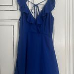 Lulus Lulu’s Blue Frilly Dress Photo 0