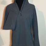 Eastern Mountain Sports Women’s  1/4 zip fleece pullover gray sweatshirt large Photo 0
