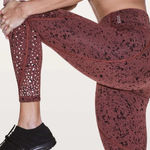 Lululemon  X SoulCycle‎ Tempo Splatter Adobe Dust Black To The Beat Tight Size 4 Photo 0