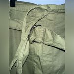 Maje Wide Leg Belted 100% Cotton Green Cargo Pants NWT Skze 36 (US SMALL) Photo 6