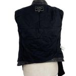 Lucky Brand  Black Soft Lamb Leather Moto Biker Asymmetrical Zip Jacket Size XS Photo 12