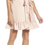 Chelsea28 Blush Ruffle Wrap Dress Photo 0