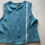 L.L.Bean Fleece Vest Womens Size L Large Blue Arctic Crop Y2k Cozy 90s Gorpcore Photo 7