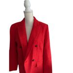 Ann Taylor LOFT Orange Boucle Blazer Jacket Size 10 Photo 3