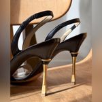 Bottega Veneta  Gold Buckle Heels Size 38/7/12 Photo 3