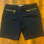 Michael Kors  Shorts 6 Black Gold Zipper front pockets Summer vacation resort Photo 0