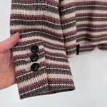 Loft Basketweave pattern Blazer size 0 XS Career office professional 100% cotto Photo 5