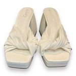 Circus by Sam Edelman Circus NY Marianna Block Heel White Vegan Leather Sandals Size 6.5 Photo 1