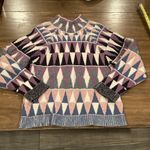 Altuzarra  Stilbo wool blend turtleneck Multicolored geometric knit Sweater Large Photo 2