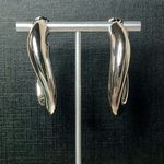 SIMON SEBBAG SSD Sterling Silver Oval Open Hoop Earrings Photo 0