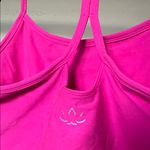 Beyond Yoga  Hot Pink Crop Top Racerback Sports Bra size L Photo 2