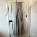 Jenny Yoo  Collection Ava Taupe Strapless Tulle Dress - Size 8 / Medium (Approx.) Photo 12