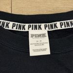 PINK - Victoria's Secret PINK Victoria Secret Black Campus Cotton Long Sleeve Top Photo 1