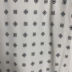 Madewell  Size S Dress Scatterblock Tassel Shift Cap Sleeve White Black Women’s Photo 3