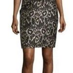 J. Mendel Paris Black Silk Blend Strapless Jacquard Sheath Dress Size 2 Photo 0
