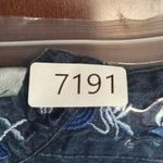 The Vermont Country Store Embroidered Denim Jacket Women's M Blue Floral Boho‎ Size M Photo 7