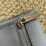 Michael Kors  Trifold Saffiano Leather Wallet Blue Teal Continental Snap EUC Photo 3