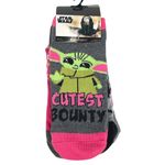 Star Wars  The Mandalorian Baby Yoda No Show Socks, Pink, Gray, 5 Pair Photo 1