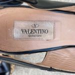 Valentino Garavani Valentino patent leather chevron espadrille slingback wedge sandal IT 38 US 8 Photo 11