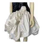 Dave and Johnny Vintage by Joseph Lara Black Sequin Dress, balloon skirt size Med Photo 3