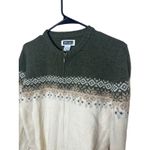Xhilaration Vintage Womens M Lambswool Blend Fair Isle Zip Up Cardigan Sweater Photo 1